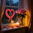 thumbnail image 1 of Valentines Window Clings Large Static Stickers for Glass Door Wall Home Decor Party Supplies Easy Apply Remove Decoration(A), 1 of 6