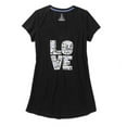 thumbnail image 1 of Valentines Womens Black Love Nightgown SleepShirt Sleep Shirt 2X/3X, 1 of 1