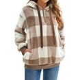 thumbnail image 1 of Christmas Womens Sherpa Pullover Fuzzy Fleece Oversized Warm Pullover Hoodies with Pockets Shermie, 1 of 5