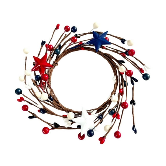 Valentines Wreath Wreath Pack Independence Day Candle Ring Garland Red White And Blue Berries With Red White And Blue Berry Candle Ring Small Garland