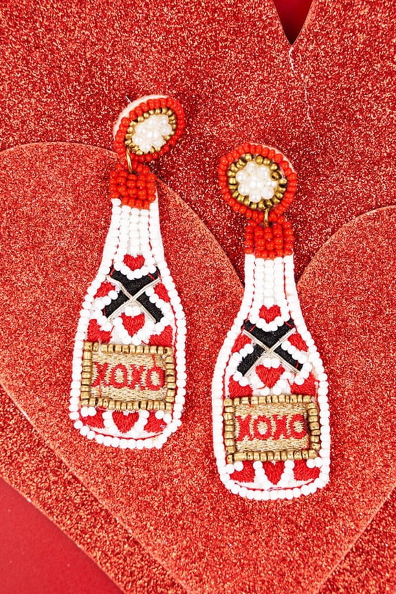 valentines-xoxo-champagne-seed-bead-earrings