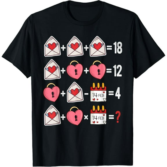 Valentines day Order Of Operations Valentines Math Teacher T-Shirt