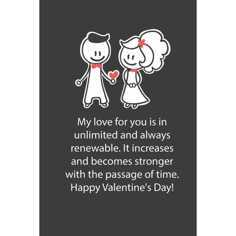 Valentines day gifts: My love for you is in unlimited and always 