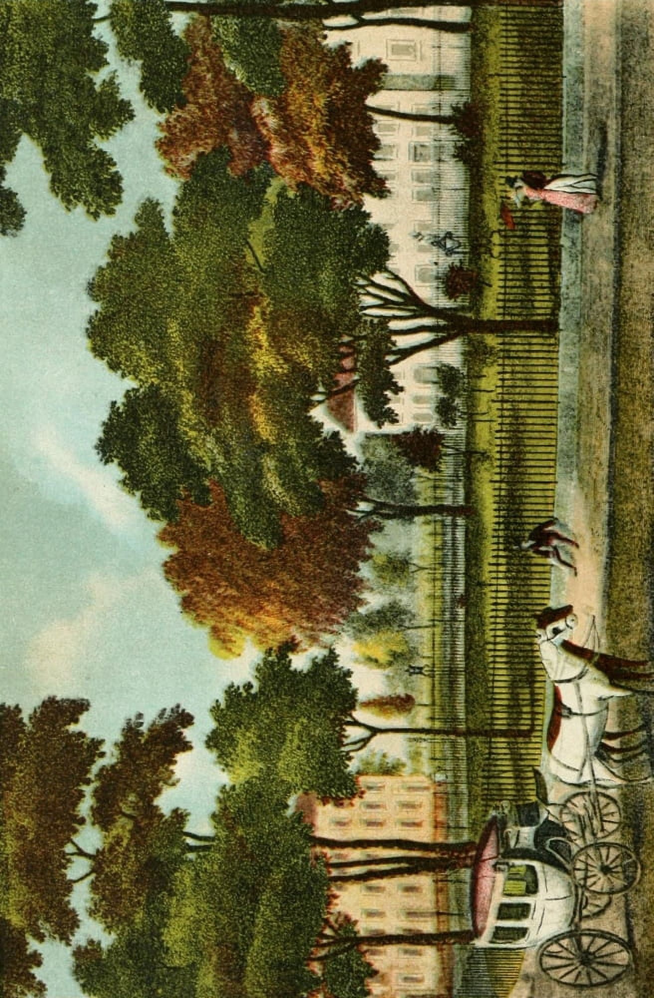Valentines manual of old New York 1919 Bowling Green at Beautiful Park Canvas Art - Unknown (24 x 36)