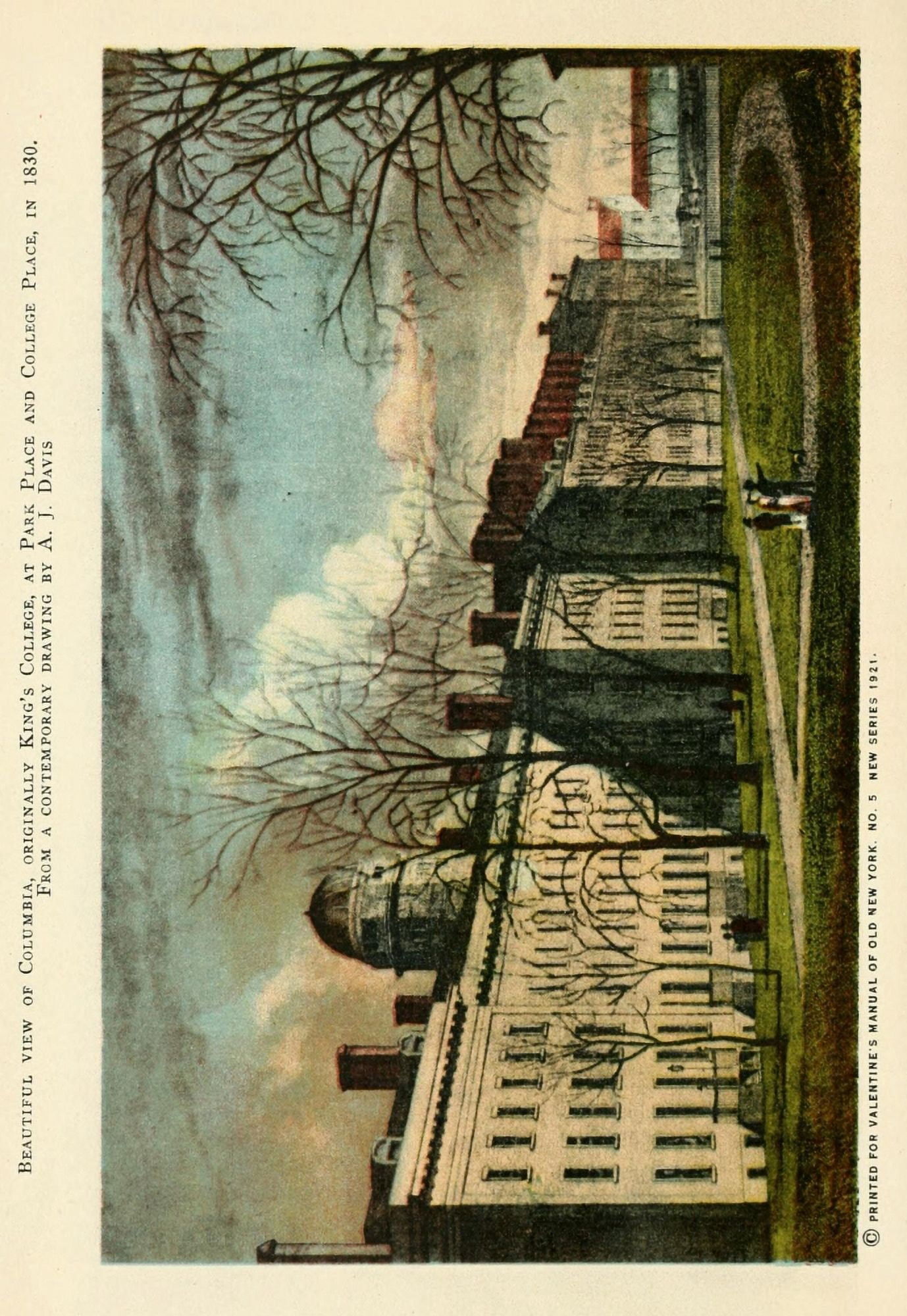 Valentines manual of old New York 1919 Columbia Canvas Art - Unknown (18 x 24)