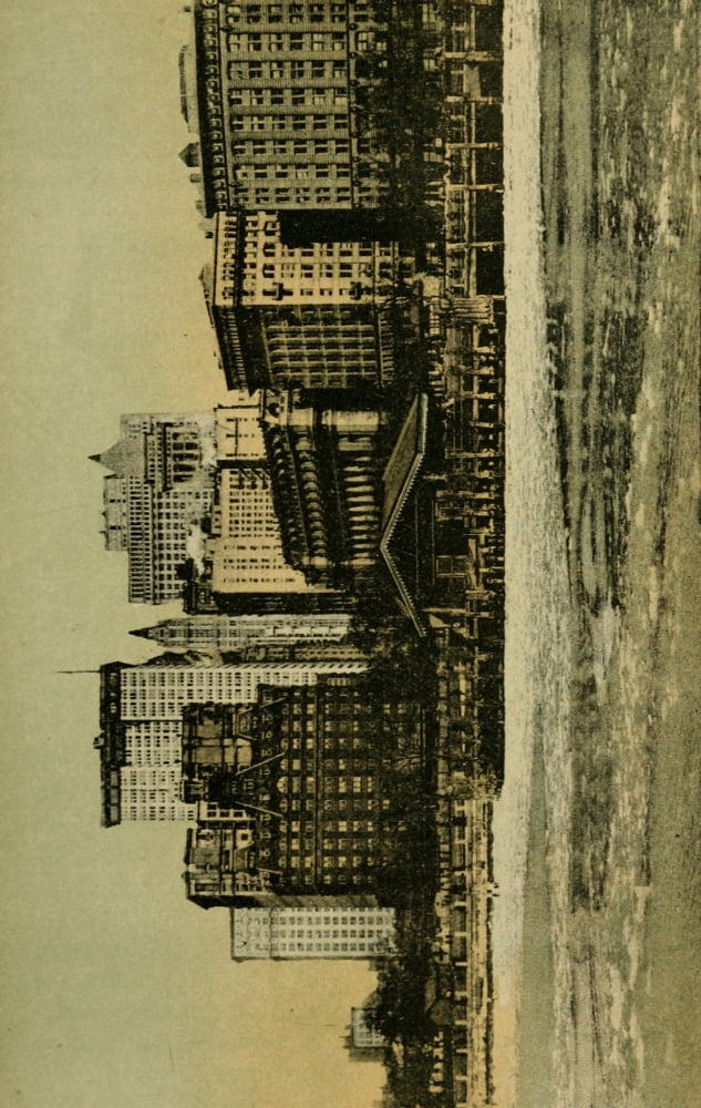 Valentines manual of old New York 1919 New York from the Hudson Canvas Art - Unknown (24 x 36)