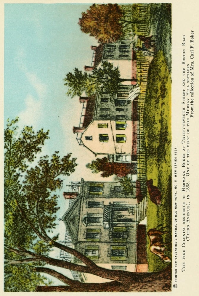 Valentines manual of old New York 1919 Residence at Third Avenue Canvas Art - Unknown (18 x 24)
