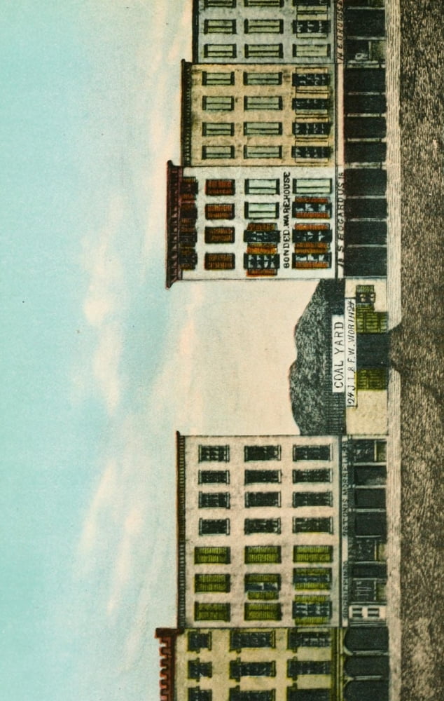 Valentines manual of old New York 1919 Worths Coal Yard 26 Broadway Canvas Art - Unknown (18 x 24)