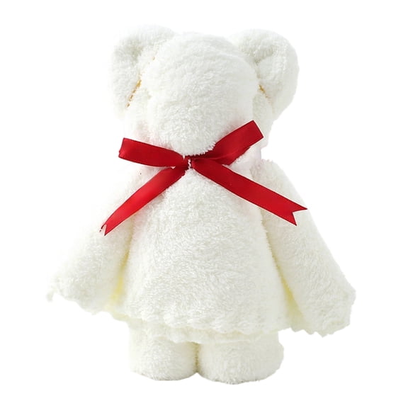 Valentines's Day Bear Bath Towel 30x14 inch Cartoon Bears Folded Towels for Wedding Baby Shower Birthday Home Kitchen