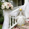 thumbnail image 1 of Valentines's Day Wedding Porch Goose Outfits for 23'' Goose Bride Wedding Dresses,Gooses Sculpture Wedding Season Dresses for Garden Decoration （White）, 1 of 8