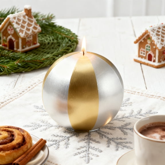 Valentines's Day and Christmas Metal Spherical Candles And Scented Candles As Gifts