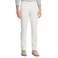 thumbnail image 1 of Valentini Textured Solid Slim Fit Trousers (Natural, 36), 1 of 1