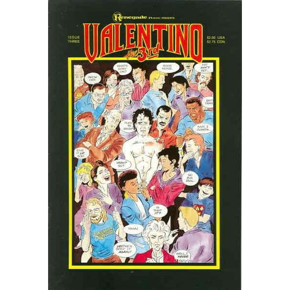 Valentino #3 VF ; Renegade Comic Book