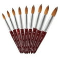 thumbnail image 1 of Valentino - Acrylic Nail Brush Red Cherry Wood (Size 8), 1 of 1