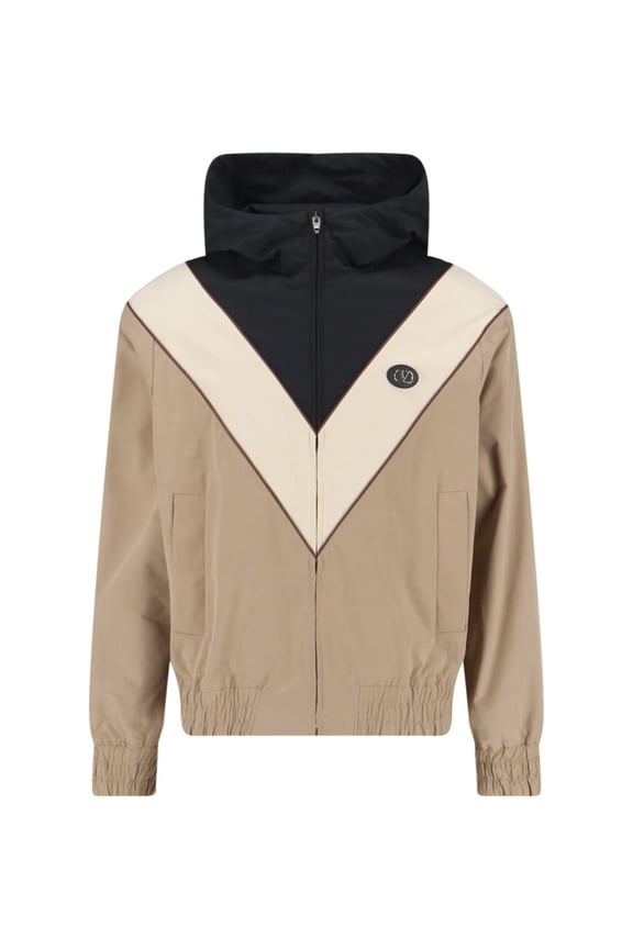 Beige Jacket With Structured Silhouette And Minimalist Design (Men's)