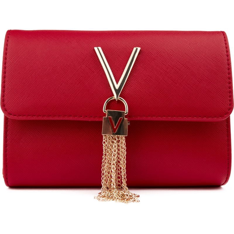 VALENTINO Damen Divina Tasche | Pochette Aus Kunstleder In Rosa-Gold (VBS1R419G)
