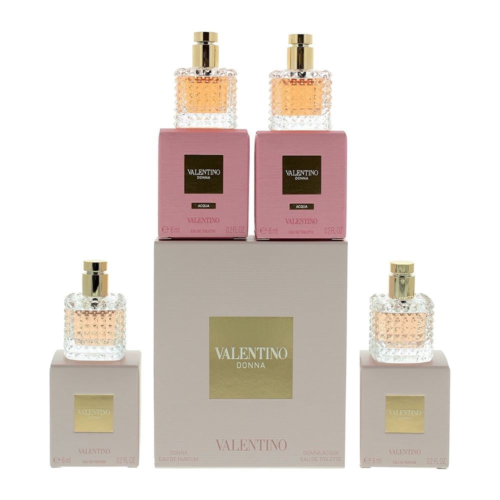 Valentino Donna Perfume Mini EDP Parfum 4-Piece Gift Set for Women