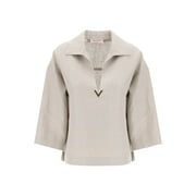 Valentino Garavani Linen Canvas Tunic Garment For Women