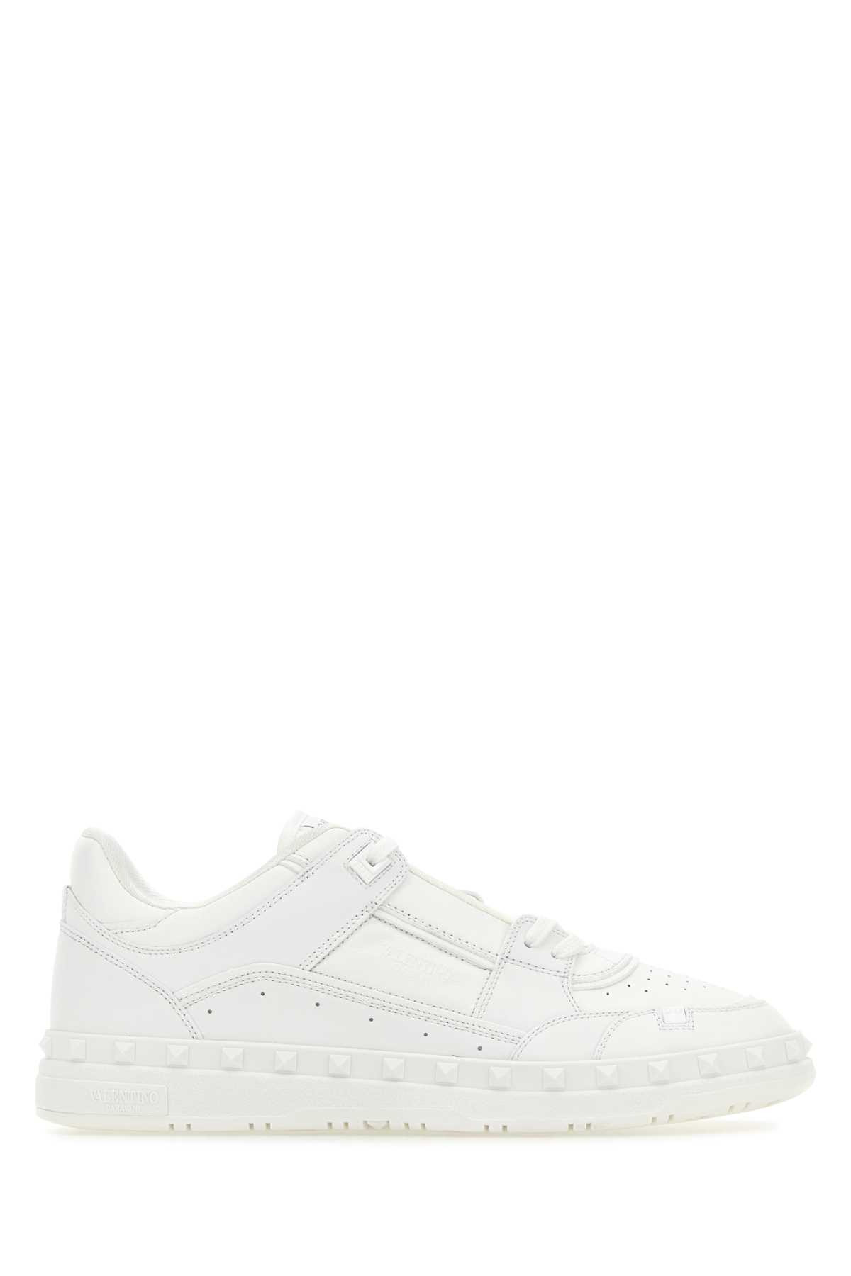 Valentino Garavani Man White Leather Freedots Sneakers - Walmart.com