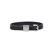 Valentino Garavani Men's Adjustable Pyramid Stud Bracelet In Black Leather Black