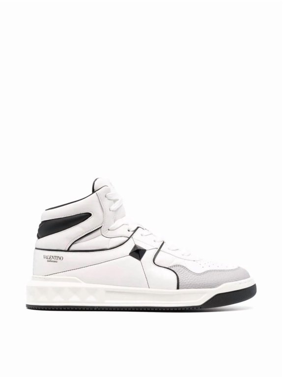 Garavani One Stud Mid-Top Sneakers White (Men's)