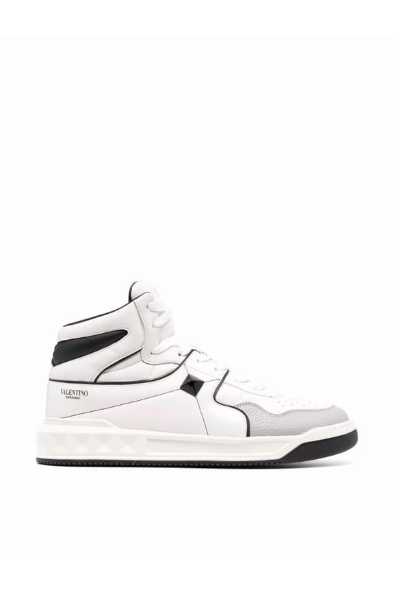Garavani One Stud Mid-Top Sneakers White (Men's)