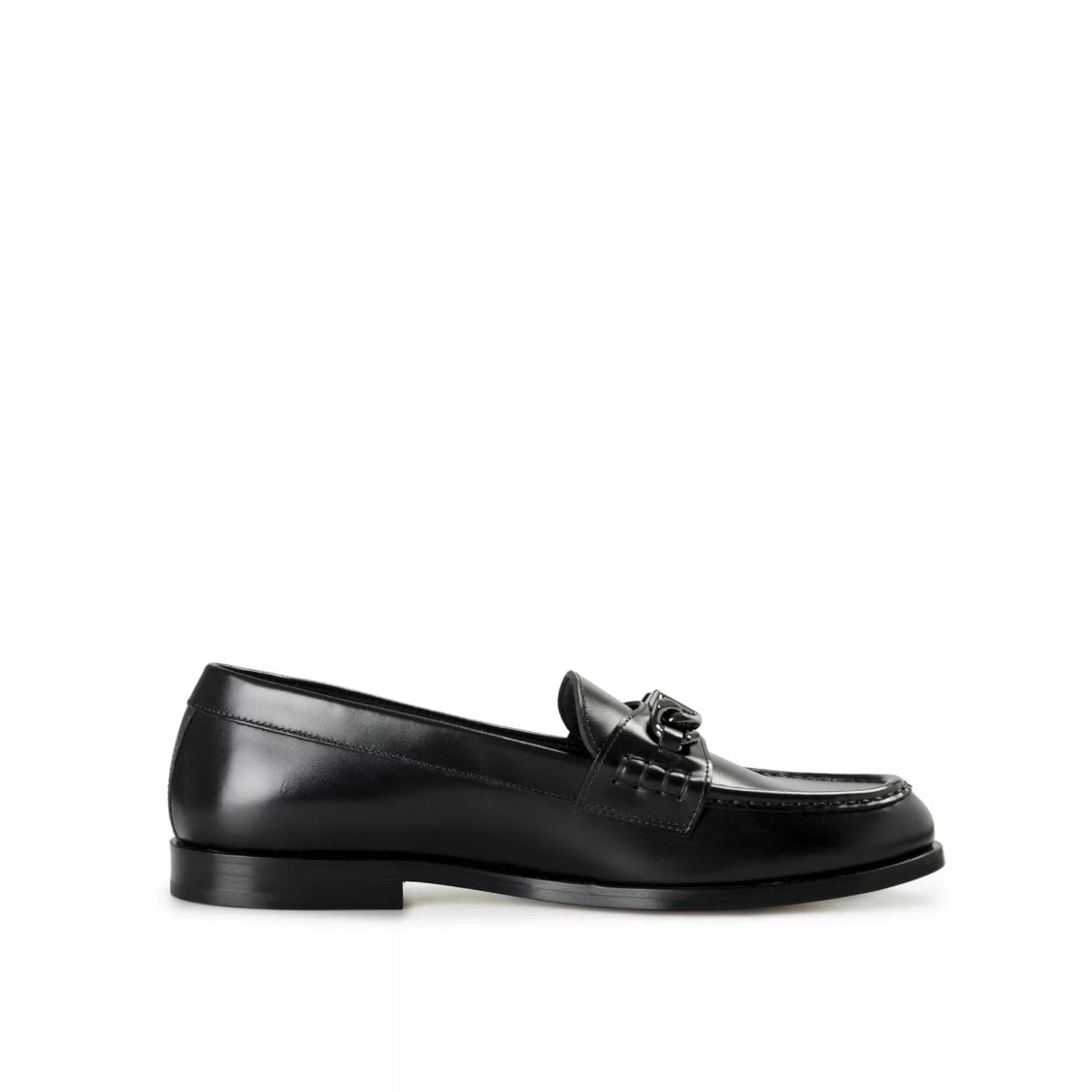 Valentino Garavani Refined Leather Loafers With Signature  display picture 2