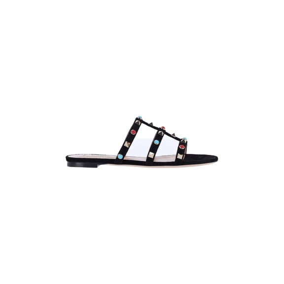 Valentino Garavani "Rockstud" Sandals – Black Black (Women's)