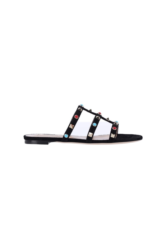 Garavani "Rockstud" Sandals – Black Black (Women's)