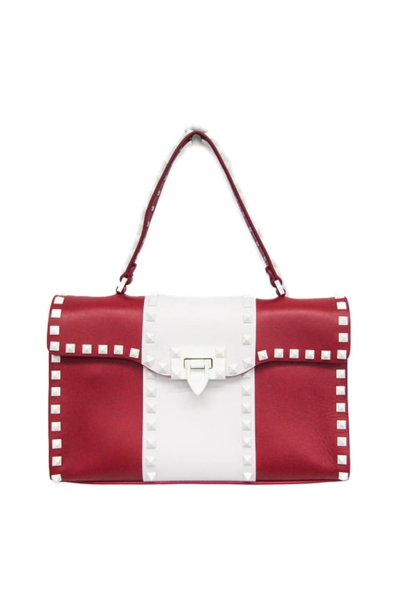 Pre-Owned Valentino Garavani Spike Lockstuds Single Handle Bag PW2B0094YDW Women's... (Good)