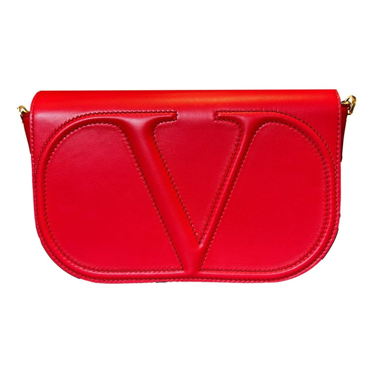 VALENTINO VLOGO WALK カーフスキンチェ ーンポーチ Valentino Garavani VLogo Walk Large Crossbody Bag Red Calf Leather