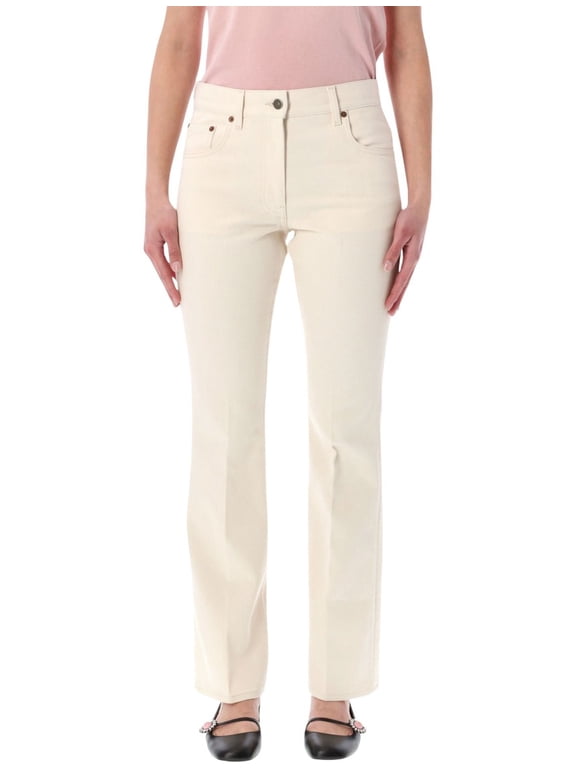 Garavani Vlogo Structured Compact Denim Jeans (Women's)