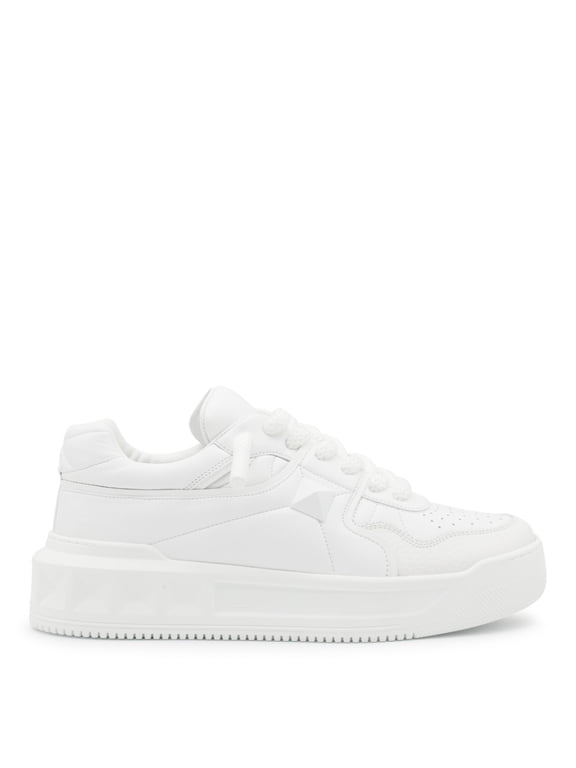 Garavani White Leather One Stud Sneakers White (Men's)