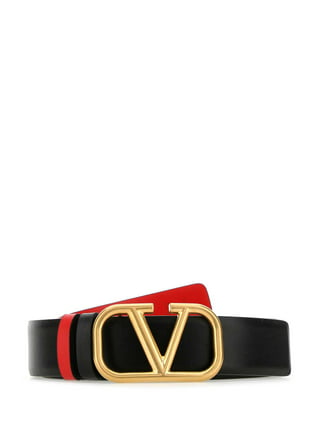 Buy the Mario Valentino Baby Monogram Plaque Buckle Belt Size Medium