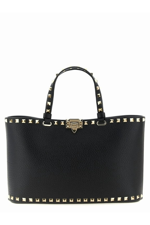 Garavani Women's 'Rockstud' Small Shopping Bag Black
