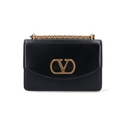 Valentino Garavani Womens "Vain" Shoulder Bag   Black Black