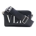 thumbnail image 1 of Pre-Owned Valentino Garavani shoulder bag leather black men's women's h30883a (Good), 1 of 5