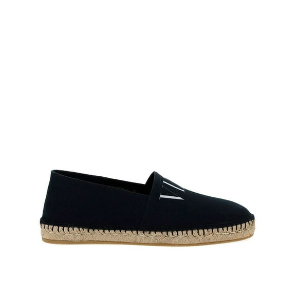 Valentino Canvas Logo Espadrillas Black (Men's)