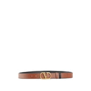 Valentino Men's Brown/Black Belt H. 30 Reversible Belt Brown