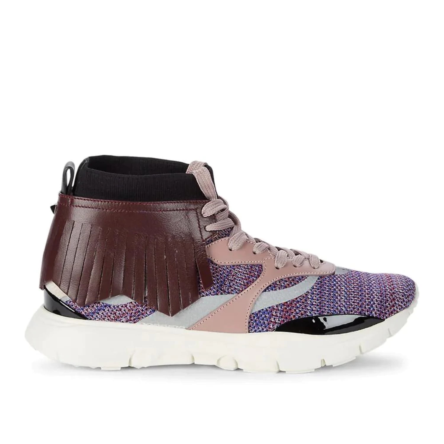 Fringe high top top sneakers