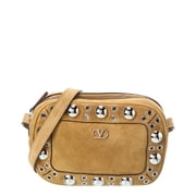 Valentino Nellcote Suede Crossbody, Beige