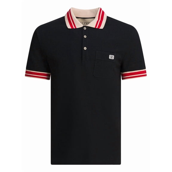 Valentino Garavani Piqué Cotton Polo Shirt (Men's)