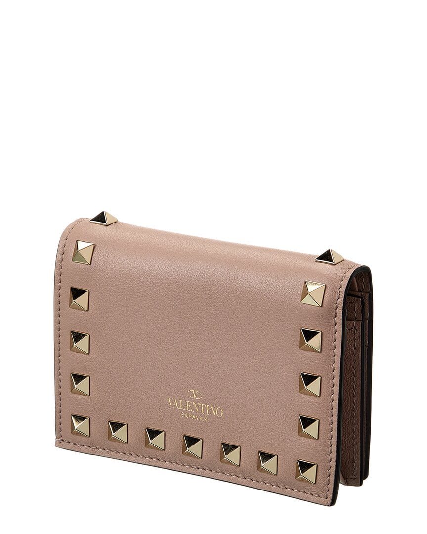 Valentino garavani rockstud leather french wallet hotsell