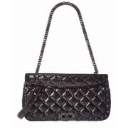 Valentino Rockstud Quilted Leather Shoulder Bag, Black