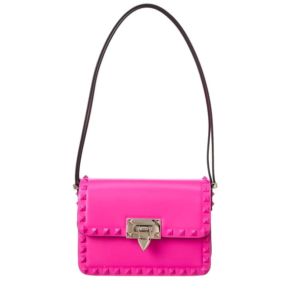 Valentino Rockstud Small Leather Shoulder Bag, Pink