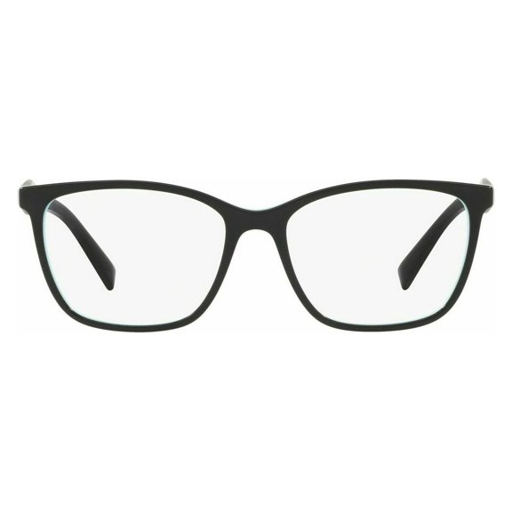 Tiffany & Co. TF 2175 Plastic Womens Square Eyeglasses Black on Tiffany Blue 54mm Adult