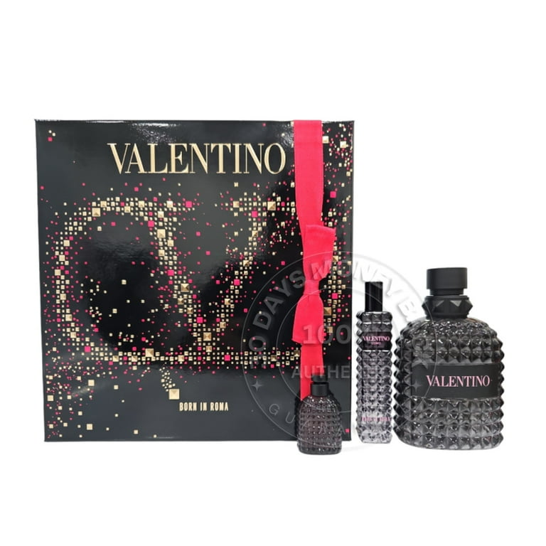 Valentino Uomo Born in Roma Men's Cologne Perfume - 3 Pc Eau de