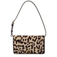thumbnail image 1 of Valentino VLogo Haircalf & Leather Shoulder Bag, Brown, 1 of 5
