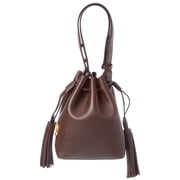 Valentino VLogo Signature Leather Bucket Bag, Brown