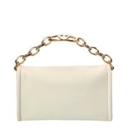 Valentino VLogo Signature Leather Shoulder Bag, White